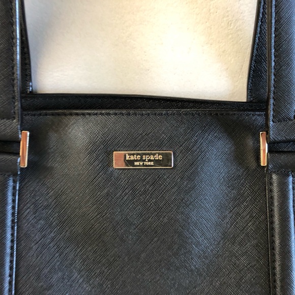 Kate Spade Newbury Lane WKRU2011 Shoulder Bag, Black Leather Gold Hardware EUC - Picture 3 of 11